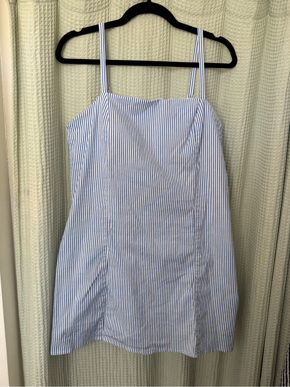 Abercrombie & Fitch Blue and White Striped Bra-Free Everyday Skort Dress